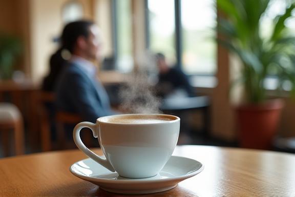 Sosial lounge med kaffe